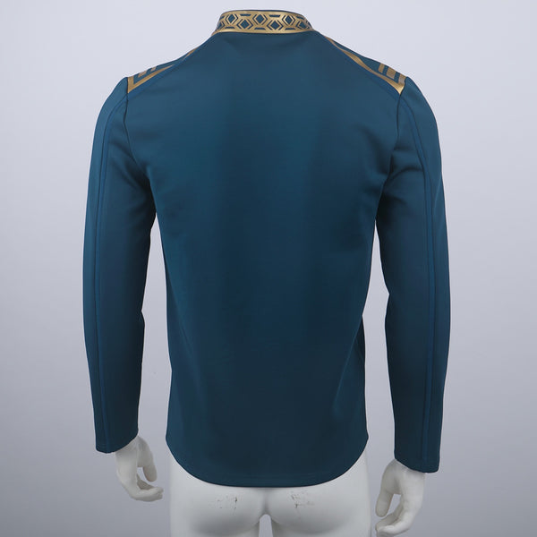 Star Trek SNW Captain Pike Gold Uniforms Top Shirts Cosplay Costumes for Men