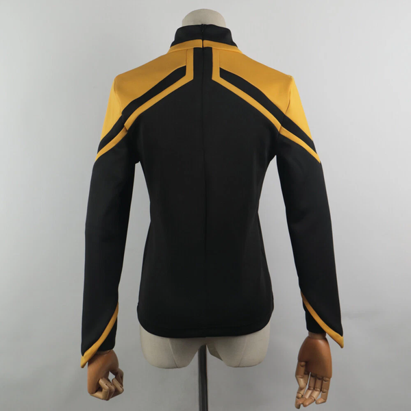 Cosermart Star Trek Picard  Admiral JL Uniform  Red Gold Blue Top Shirts Coat For  Female