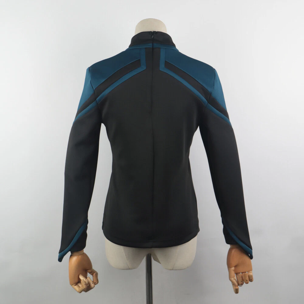 Cosermart Star Trek Picard  Admiral JL Uniform  Red Gold Blue Top Shirts Coat For  Female