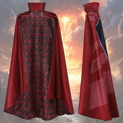 Cosplay Doctor Dr Strange Red Cloak Robe Superhero Costumes Halloween Props
