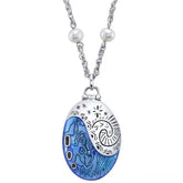 Cosplay Moana Ocean Shell Locket Necklace Openable Pendant Halloween Props Gifts