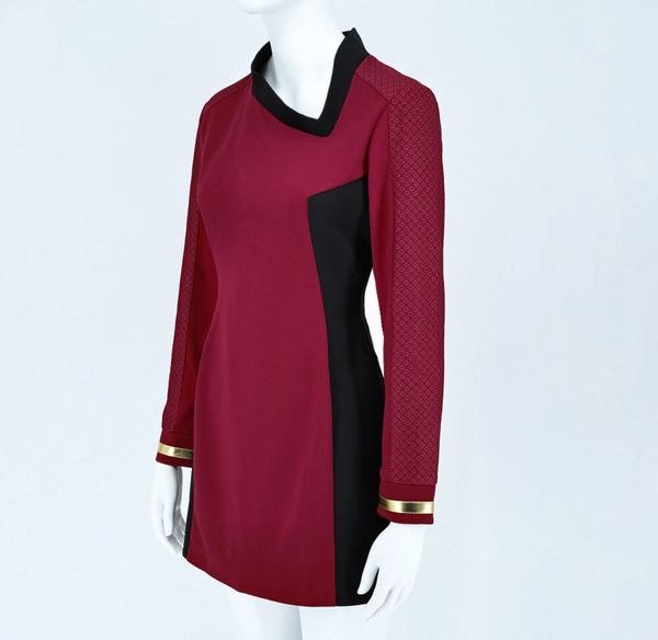 Strange New Worlds Uhura Red Dress Uniforms Startfleet Shirts Costumes