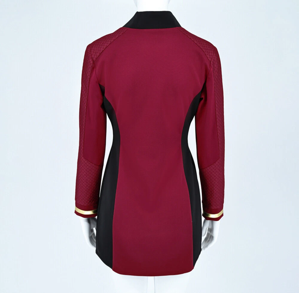Strange New Worlds Uhura Red Dress Uniforms Startfleet Shirts Costumes