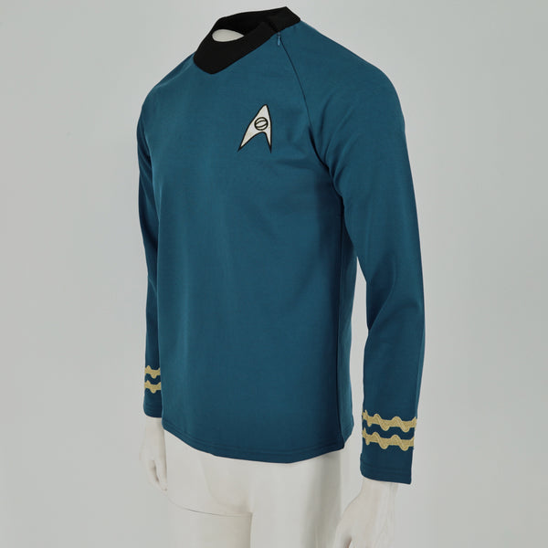 The Original Series TOS Kirk Spock Uniform Shirt Cosplay Costume