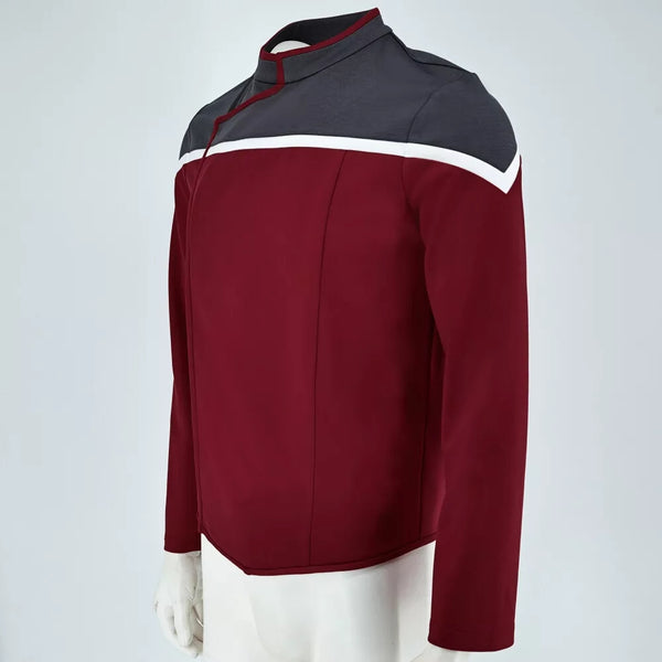Strange New Worlds Lower Decks Dress Uniforms Starfleet Top Shirts Badge Costume