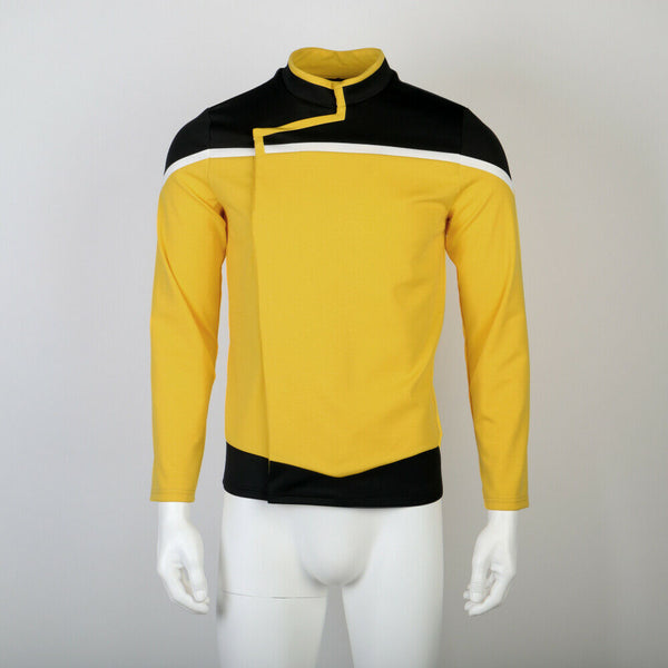 Star Trek Lower Decks Captain Freeman Red Uniform Ensign Rutherford Yellow Blue Male Top Shirts