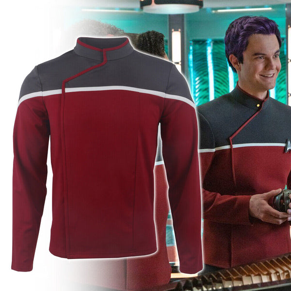 Strange New Worlds Lower Decks Dress Uniforms Starfleet Top Shirts Badge Costume