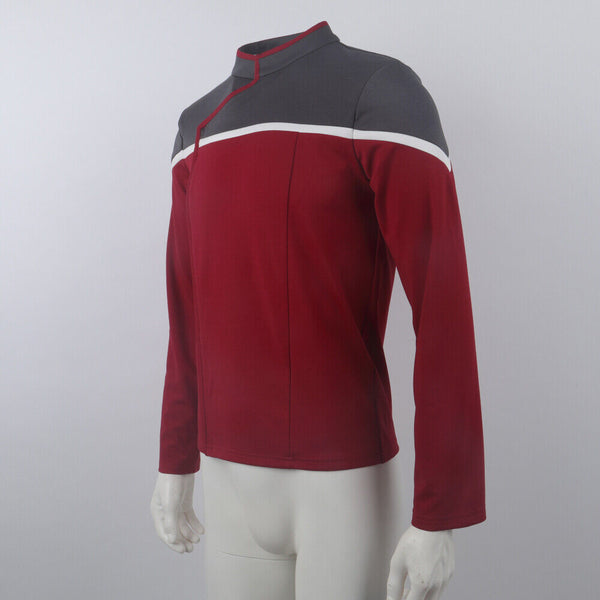 Strange New Worlds Lower Decks Dress Uniforms Starfleet Top Shirts Badge Costume