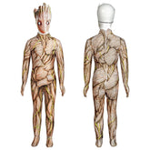 Guardians of the Galaxy 3 Groot Mask Jumpsuit Superhero Adult Kids Bodysuits New