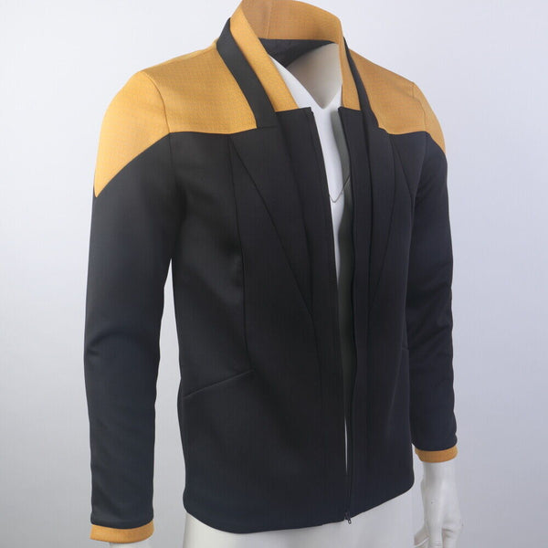 Star Trek Picard 3 Red Geordi Gold Blue Dress Uniform Starfleet Jacket Shirts Costume