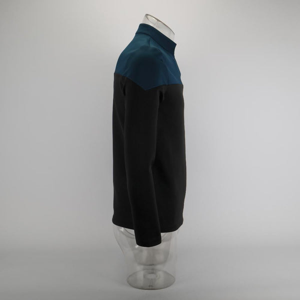 Cosermart Star Trek  Picard  Uniform New Engineering Blue Top Shirts Halloween Cosplay Costume