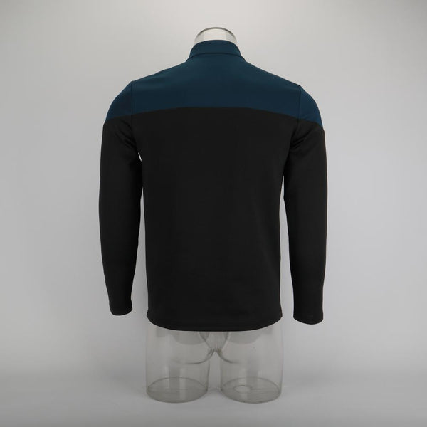 Cosermart Star Trek  Picard  Uniform New Engineering Blue Top Shirts Halloween Cosplay Costume