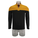 Cosermart Star Trek Picard Uniform New Engineering Gold Top Shirts Halloween Cosplay Costume