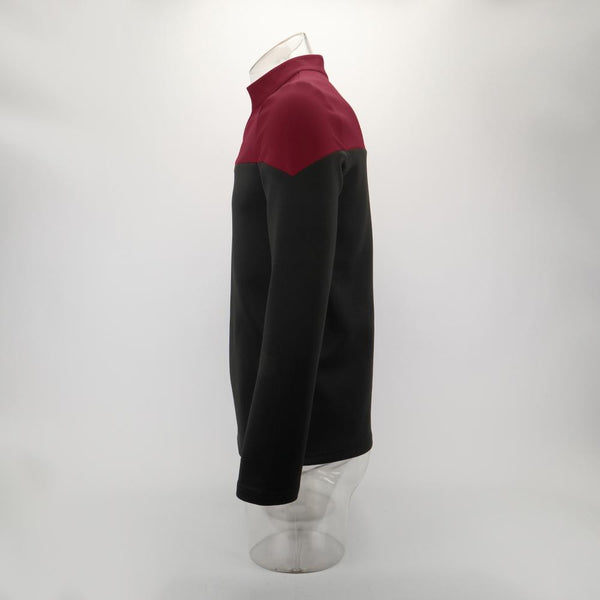Cosermart Star Trek Picard Startfleet Uniform New Engineering Red Top Shirts Halloween Cosplay Costume