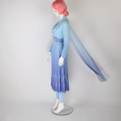 Snow Adult Elsa Dress Costume Halloween Cosplay Elsa Anna Costume Princess Ice Queen Elsa Outfit Full Set