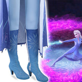 Elsa Boots Costume Halloween Knee-high High Heel Elsa Shoes Costume Princess Ice Queen Elsa Prop