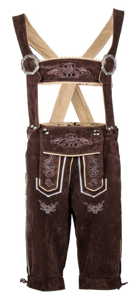 Deluxe Men's Bavarian Lederhosen Beer Guy Costume Oktoberfest Carnival Party Fancy Dress Suspenders Shorts