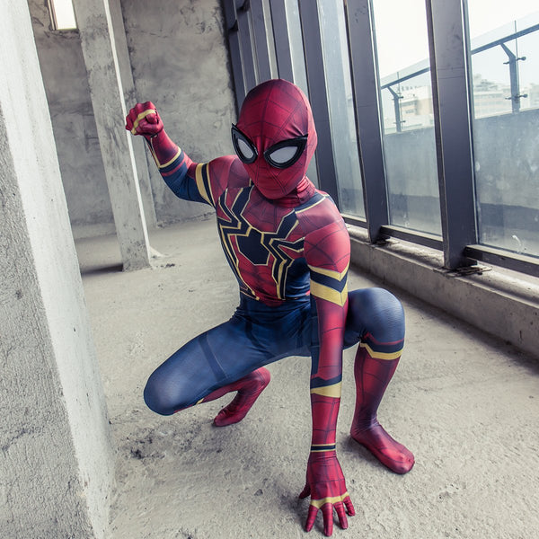 2018 Avengers Infinity War Spider-Man Kids Jumpsuit Cosplay Costume
