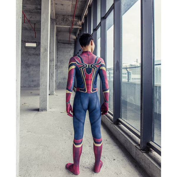 2018 Avengers Infinity War Spider-Man Kids Jumpsuit Cosplay Costume
