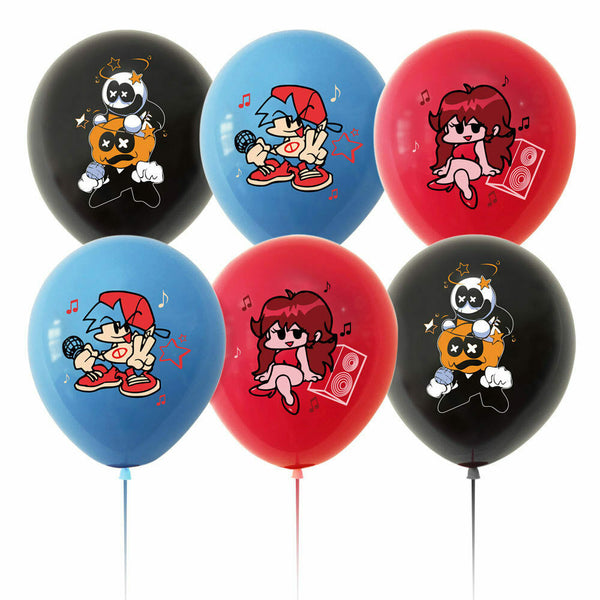 Friday Night Funkin Party Supplies Latex Balloons Banner Birthday Decorations