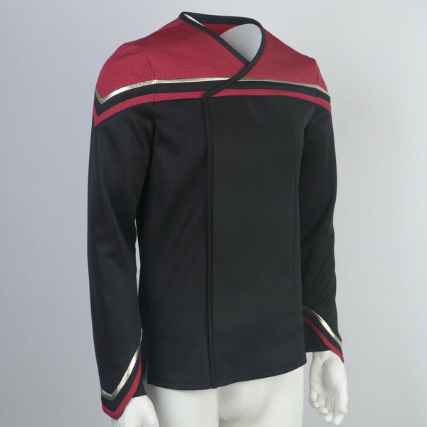 Star Trek Picard 2 Captain Admiral Red Uniforms Cosplay Starfleet Shirt Costumes