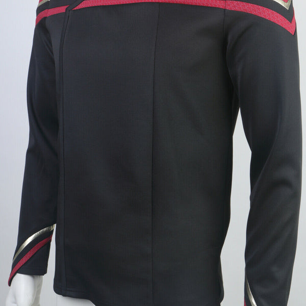 Star Trek Picard 2 Captain Admiral Red Uniforms Cosplay Starfleet Shirt Costumes