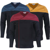 Star Trek Picard Command Red Uniform Cosplay Starfleet Gold Blue Top Shirts Costume