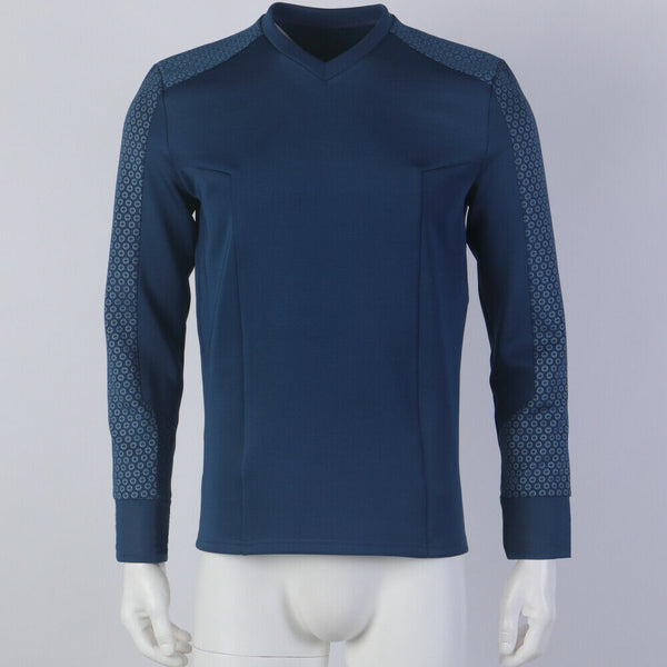 Star Trek Strange New Worlds Captain Pike Gold Uniforms Startfleet Blue Red  Yellow Top Shirts