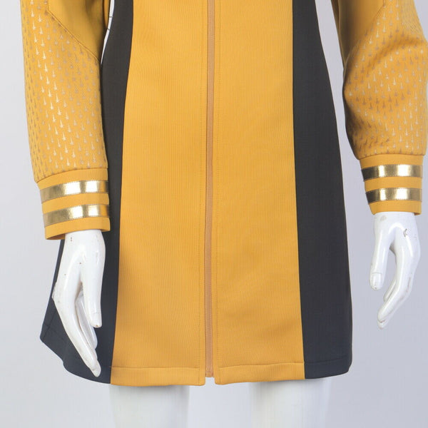 Star Trek Strange New Worlds Cosplay Number One Gold Blue Red Dress Starfleet Uniforms