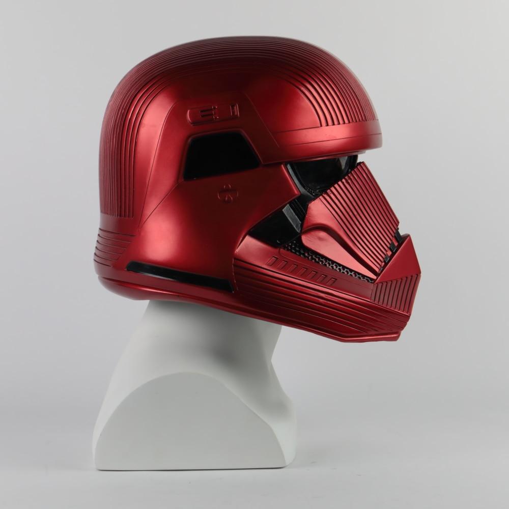 Star Wars 9 The Rise of Skywalker Sith Trooper Red Helmet Halloween Cosplay  Prop