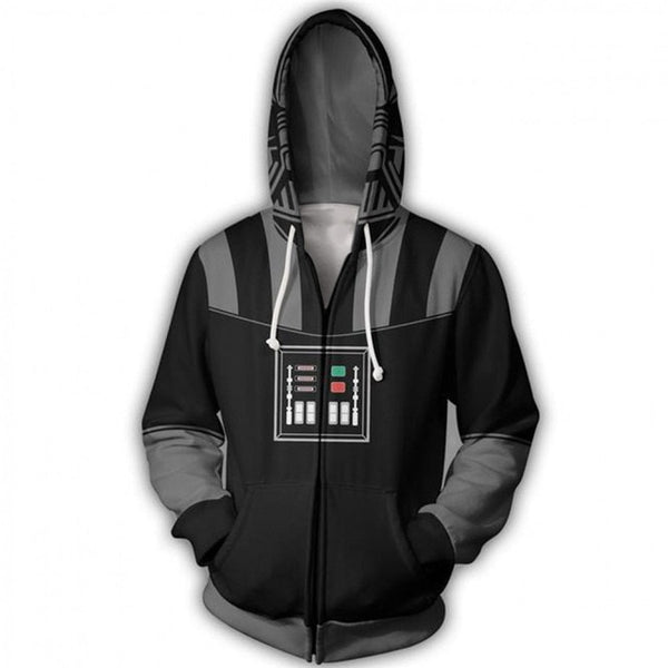 2019 New Movie Star Wars: The Rise of Skywalker Zip Hoodie Men and Women Cosplay Sweater Anime Costume 3D Printing