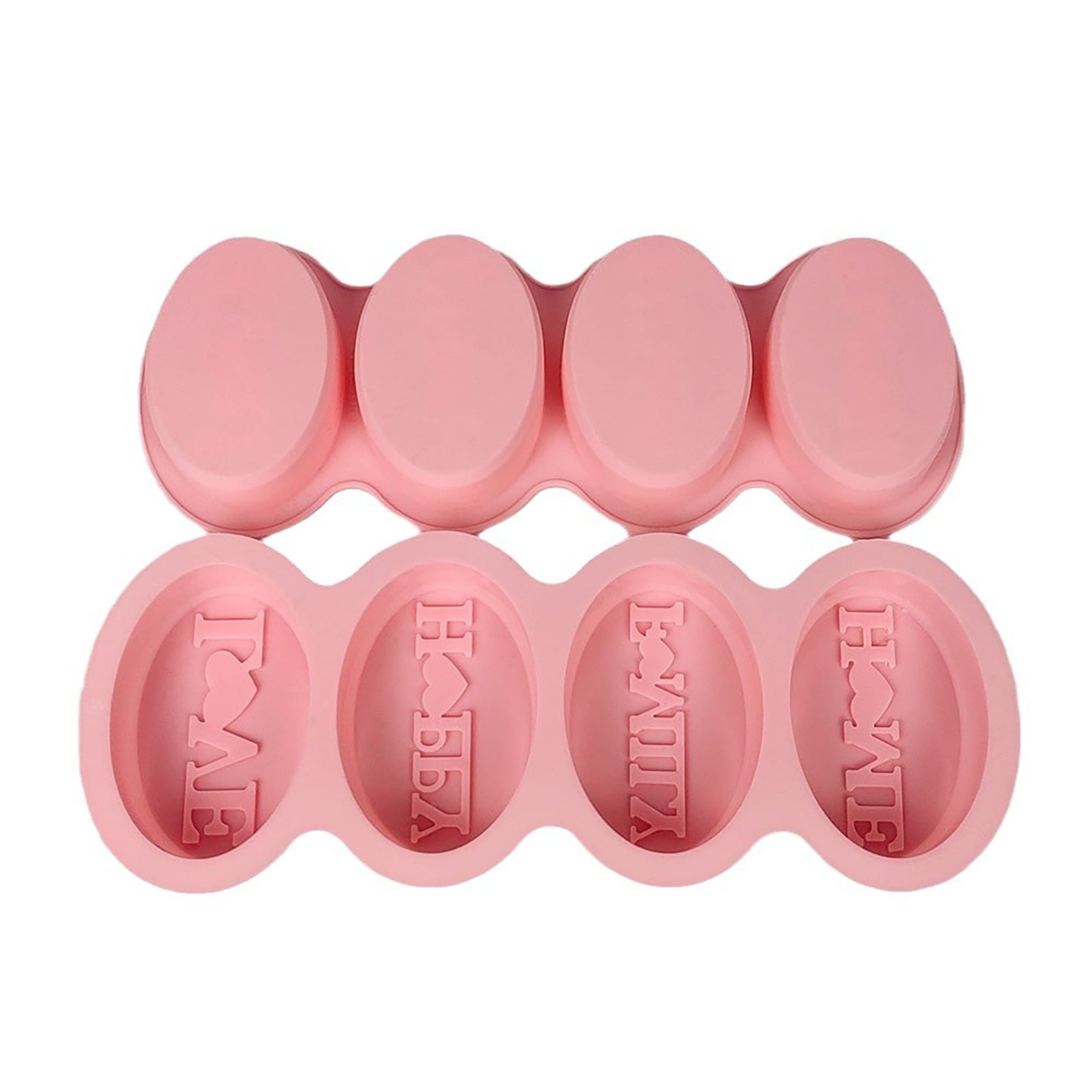 2 Pcs Oval Shape Silicone Mold for Scented Wax Melts, Chocolate Truffles, Candy, Jelly, Ice Cube Tray