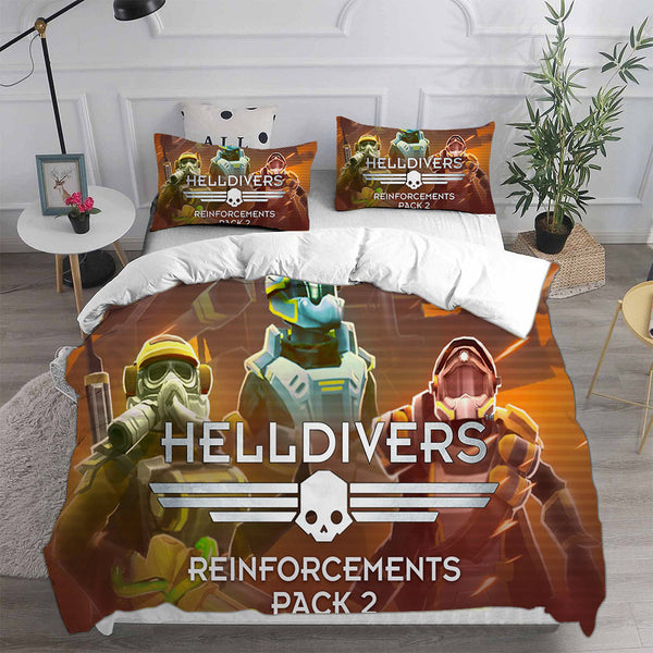 Helldivers 2 Bedding Sets Duvet Cover Comforter Set