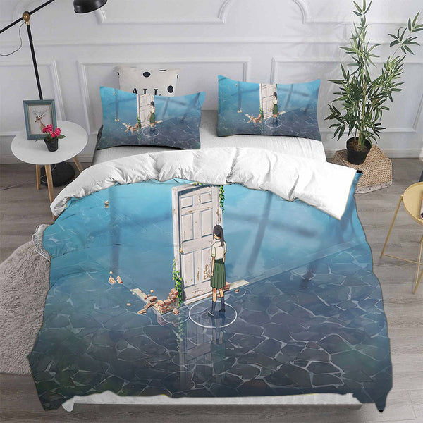 Suzume no Tojimari Bedding Sets Duvet Cover Comforter Set