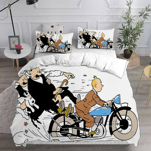 The Adventures of Tintin Bedding Sets Duvet Cover Comforter Set