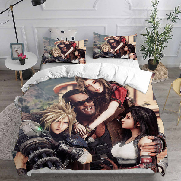 Final Fantasy VII Remake Bedding Sets Duvet Cover Halloween Cosplay Comforter Sets