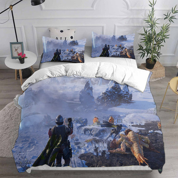 Helldivers 2 Bedding Sets Duvet Cover Comforter Set