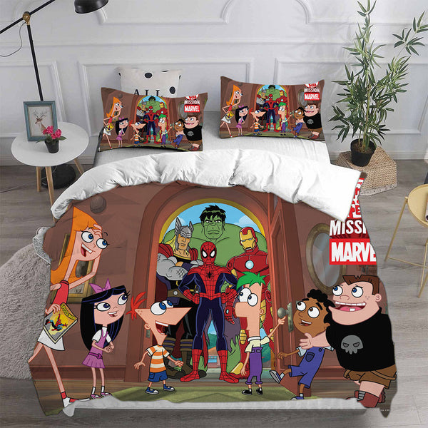 Phineas and Ferb Bedding Sets Duvet Cover Comforter Set