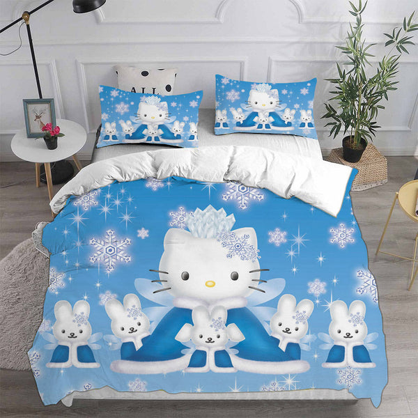 Hello Kitty Cosplay Bedding Sets Duvet Cover Halloween Comforter Sets
