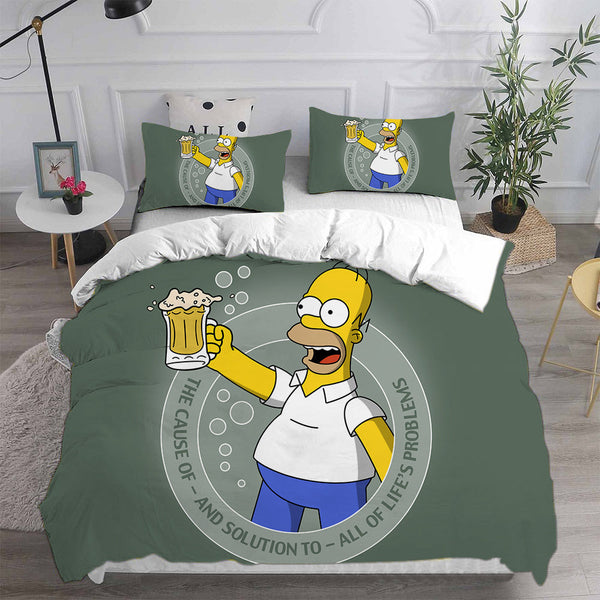 The Simpsons Bedding Sets Duvet Cover Comforter Set