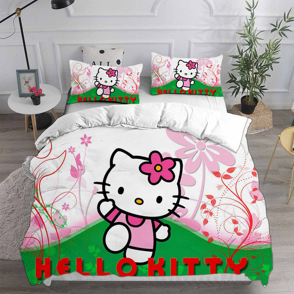 Hello Kitty Cosplay Bedding Sets Duvet Cover Halloween Comforter Sets