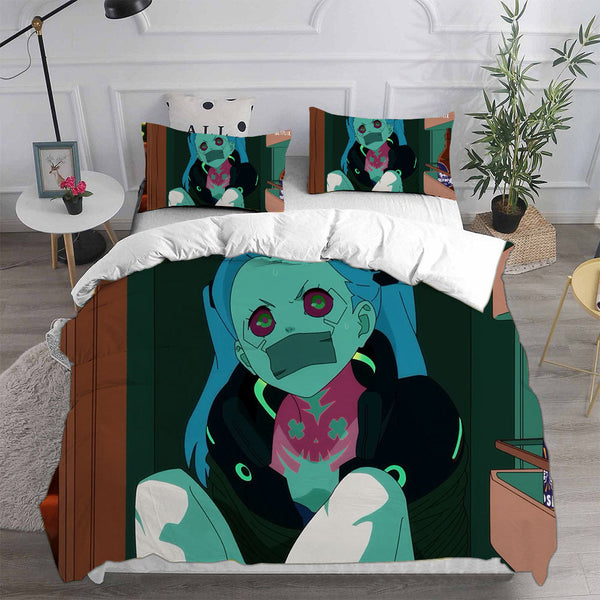 Cyberpunk Edgerunners Bedding Sets Duvet Cover Comforter Set