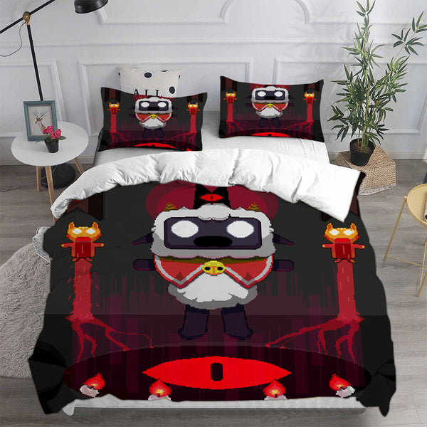 Cult Of The Lamb Bedding Sets Duvet Cover Halloween Cosplay Comforter Sets