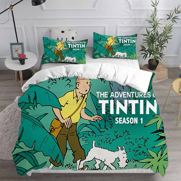 The Adventures of Tintin Bedding Sets Duvet Cover Comforter Set