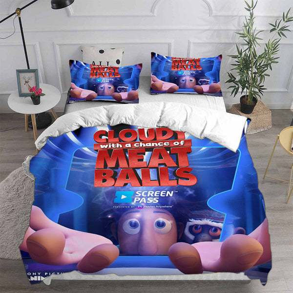 Cloudy with a Chance of Meatballs Bedding Sets Duvet Cover Comforter Set