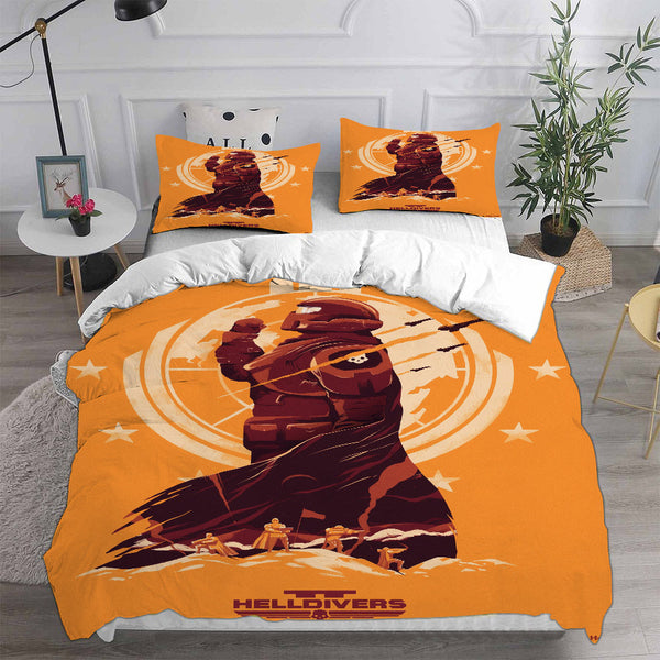 Helldivers 2 Bedding Sets Duvet Cover Comforter Set