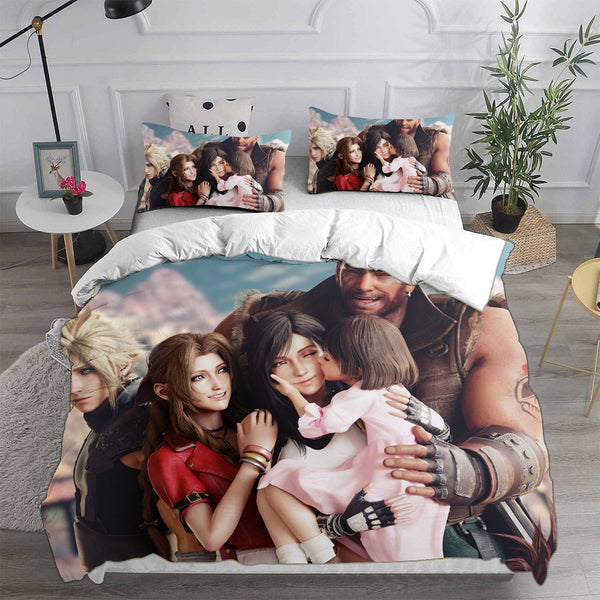 Final Fantasy VII Remake Bedding Sets Duvet Cover Halloween Cosplay Comforter Sets