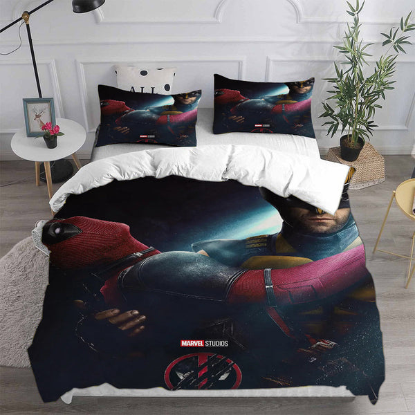 Deadpool & Wolverine Bedding Sets Duvet Cover Comforter Set