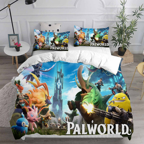 Palworld Bedding Sets Duvet Cover Comforter Set