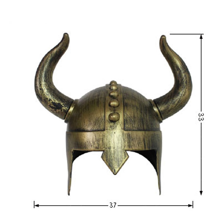 Medieval Viking Helmet with Horns For Adults